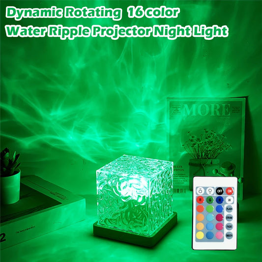 Water Ripple Night Light- 16 Color Projector